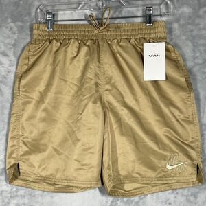 Nike Mens 7 Inch Volley Swim Shorts Gold NESSD450-241 Small NWT